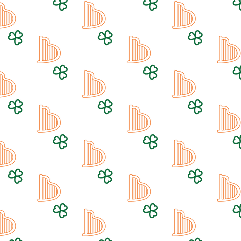 Seamless St. Patrick's Day Hat and Clover Pattern Transparent - Download Free Stock Videos Pikwizard.com
