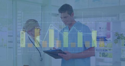 Medical Professionals Analyzing Data in Modern Hospital Setting - Download Free Stock Images Pikwizard.com