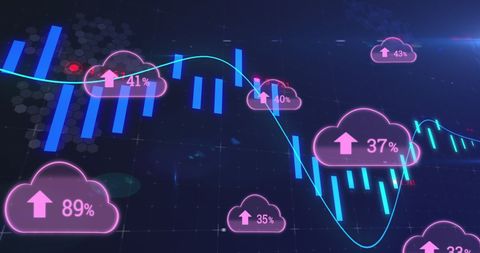 Digital Financial Data and Growth Analytics in Technology - Download Free Stock Images Pikwizard.com