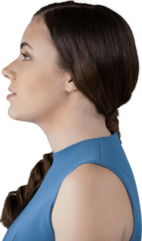 transparent background side profile of daydreaming woman - Download Free Stock Videos Pikwizard.com