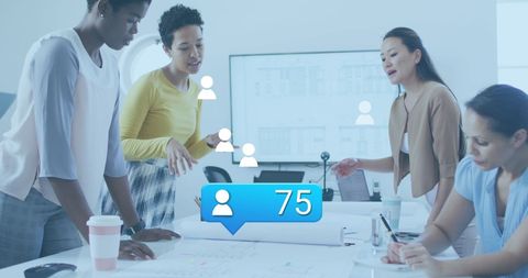 Diverse Female Architects Discussing Digital Partner Planning - Download Free Stock Images Pikwizard.com