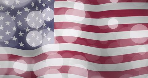 Glowing USA Flag Symbolizing Patriotism and Celebration