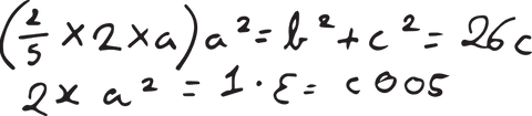 Transparent sketch of complex mathematics formula equation