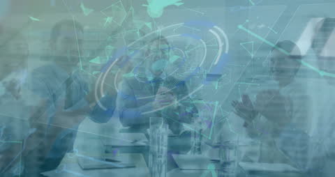 Business Network Technology Meeting with Diverse Team Analyzed