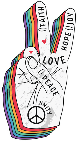 transparent peace symbols hand with words of love and unity - Download Free Stock Videos Pikwizard.com