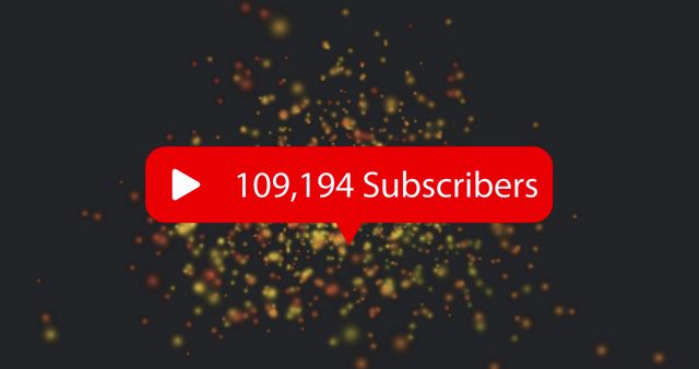 Celebrating a YouTube channel reaching 109,194 subscribers. Ideal for illustrating social media growth, audience engagement, and digital presence in content related to influencers, marketing, and technology-driven platforms.