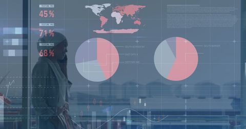 Businesswoman Analyzing Financial Data for Global Success - Download Free Stock Images Pikwizard.com