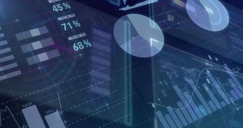 Digital Statistical Data Processing with Holographic Interface - Download Free Stock Images Pikwizard.com