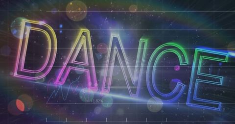 Vibrant dance and finance synergy concept art
