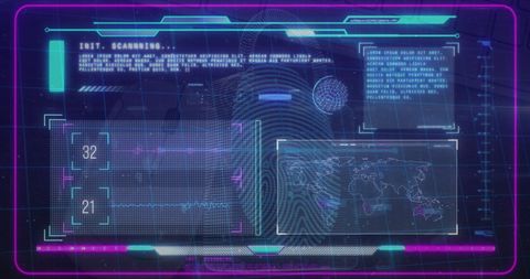 Futuristic Digital Data Processing on Interactive Screens - Download Free Stock Images Pikwizard.com