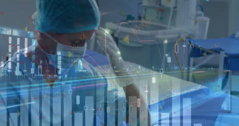 Healthcare Innovator Analyzing Financial Data in Hospital