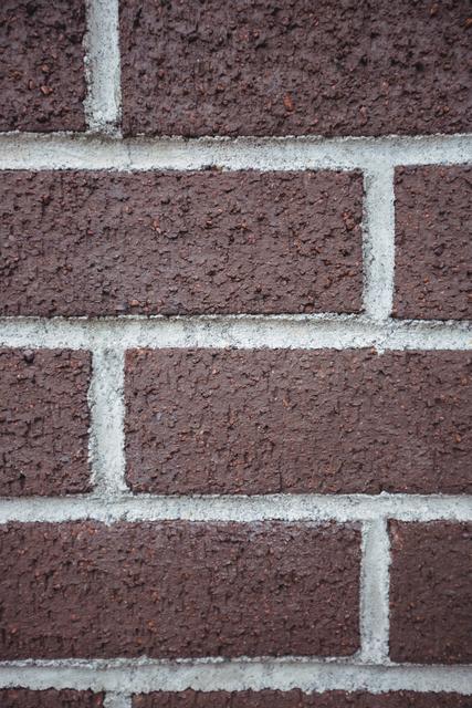 Close-up of new brick wall background, full frame
