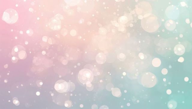 Shimmering Pastel Bokeh Backdrop Creating Dreamy Light Circles and Soft Glow