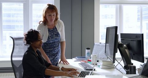 Collaborative Work in Modern Office - Download Free Stock Images Pikwizard.com