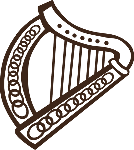 elegant harp icon on transparent background with minimalist design - Download Free Stock Videos Pikwizard.com
