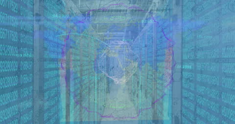 Global Networking and Data Exchange Conceptual Imagery