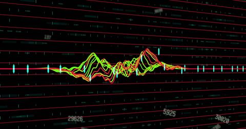 Abstract Financial Data Interface with Dynamic Chart Lines - Download Free Stock Images Pikwizard.com