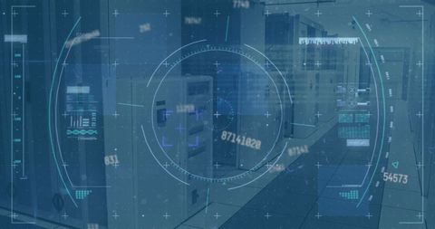 Futuristic Scope Scanning in Digital Data Processing Environment - Download Free Stock Images Pikwizard.com