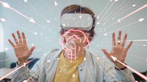 Teen Explores Virtual Reality with Futuristic Math Interface