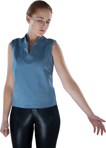 confident businesswoman in blue blouse on transparent background - Download Free Stock Videos Pikwizard.com