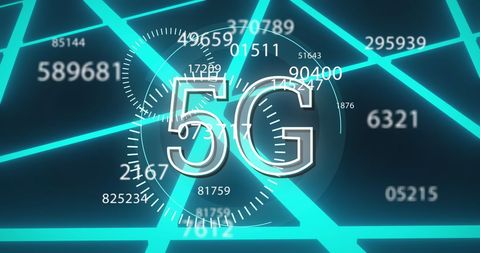 Futuristic 5G Network with Dynamic Data and Digital Connectivity - Download Free Stock Images Pikwizard.com