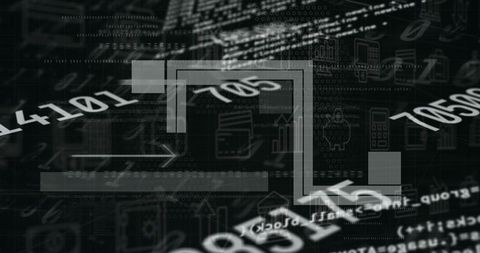 futuristic cybersecurity dashboard with binary code aura - Download Free Stock Images Pikwizard.com