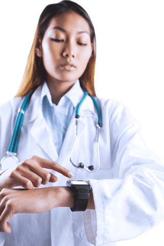 Transparent Doctor Using Smartwatch Technology in Healthcare - Download Free Stock Videos Pikwizard.com