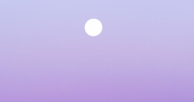 A serene purple sky at dusk or dawn with a bright full moon centered in the frame, with copy space. The image evokes a sense of calm and could be used for themes related to nature, tranquility, or the passing of time.