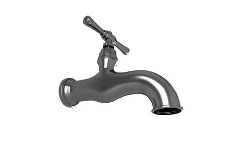 silver faucet with spout on transparent background - Download Free Stock Videos Pikwizard.com