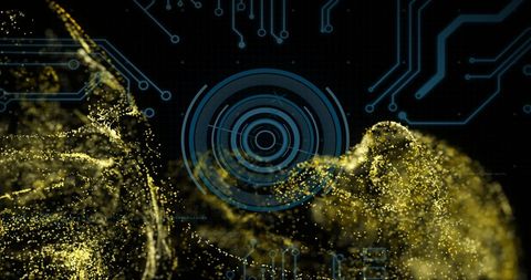 abstract digital data scope and circuit design - Download Free Stock Images Pikwizard.com