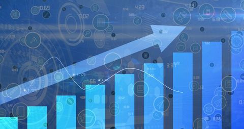 Rising Financial and Tech Trends in Digital Data Environment - Download Free Stock Images Pikwizard.com