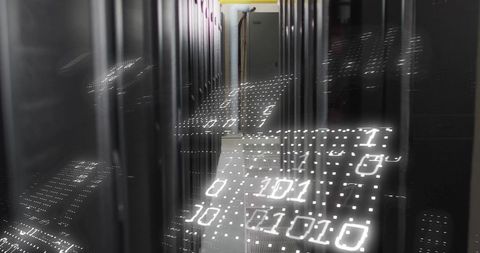 data flow concept in secure server room - Download Free Stock Images Pikwizard.com