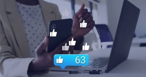 Business Professional Gaining Social Media Engagement on Smartphone - Download Free Stock Images Pikwizard.com