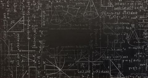 Conceptual Digital Math Background with Equations and Diagrams - Download Free Stock Images Pikwizard.com