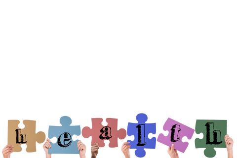 hands holding transparent puzzle pieces spelling health - Download Free Stock Videos Pikwizard.com