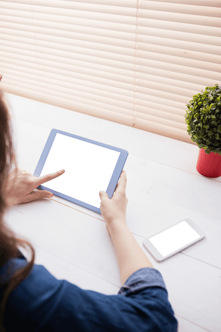 Businesswoman's Hands Using Transparent Tablet Near Transparent Phone in Office - Download Free Stock Videos Pikwizard.com