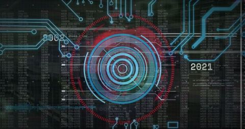 Digital Data Processing with Futuristic Circuit Board Design - Download Free Stock Images Pikwizard.com