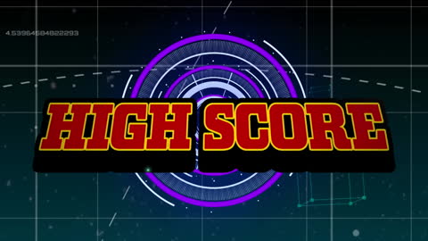 High Score Animation with Data Processing Theme