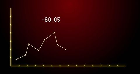 financial data graph on red digital background - Download Free Stock Images Pikwizard.com