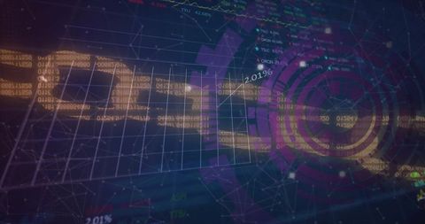 Geometric Overlay Depicting Data Processing and Connectivity - Download Free Stock Images Pikwizard.com