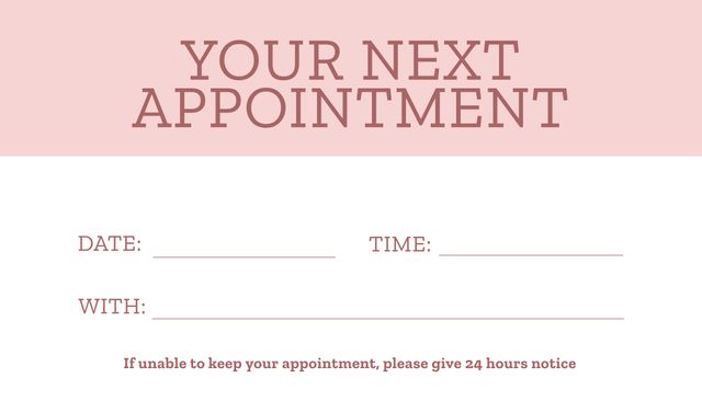 Blank Appointment Reminder Template with Soft Background - Download Free Stock Videos Pikwizard.com
