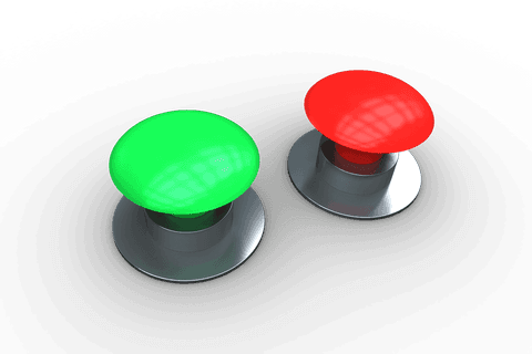 dual transparent push buttons with green and red lights - Download Free Stock Videos Pikwizard.com