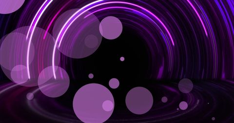 Dynamic Neon Tunnel with Vivid Abstract Lighting