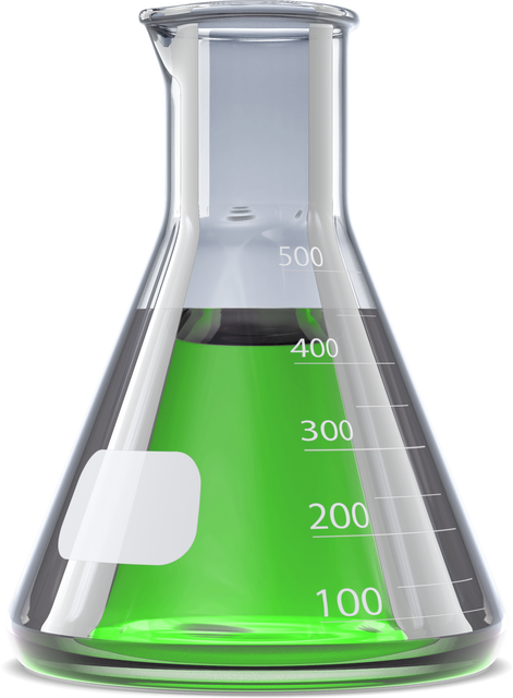 Transparent Science Flask with Green Chemical Solution, Laboratory Glassware - Download Free Stock Videos Pikwizard.com