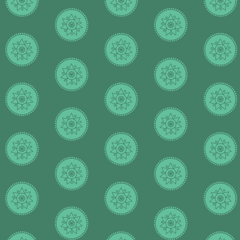 Seamless Green Rosette Pattern on Transparent Background - Download Free Stock Videos Pikwizard.com