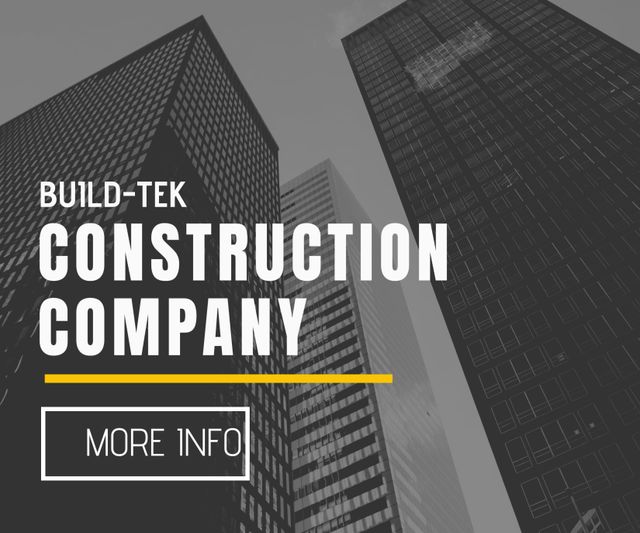 This template is perfect for businesses in the construction and corporate sectors. It features a background of towering skyscrapers, embodying urban growth and modern architecture. Ideal for creating business presentations, corporate profiles, promotional materials, and official websites to depict a professional and sophisticated image.