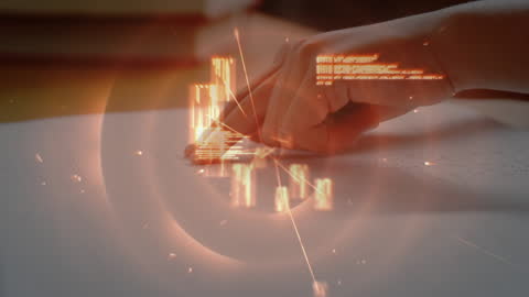 Hand Reading Braille with Floating Alphabets