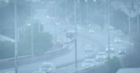 Abstract Digital Interface Over Highway Traffic