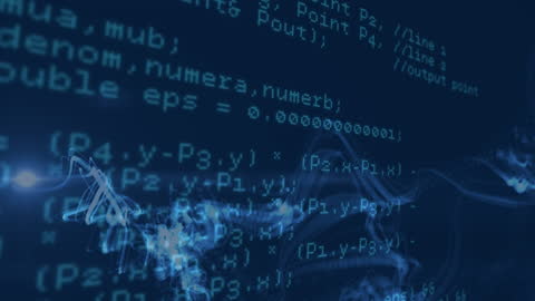 Data Code Overlapping Abstract Blue Digital Background