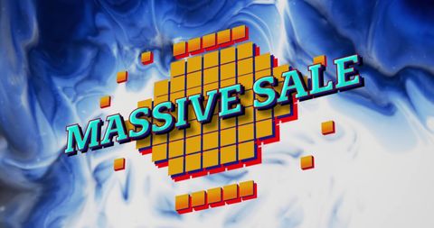Massive Sale Promotion with Dynamic Typography - Download Free Stock Images Pikwizard.com